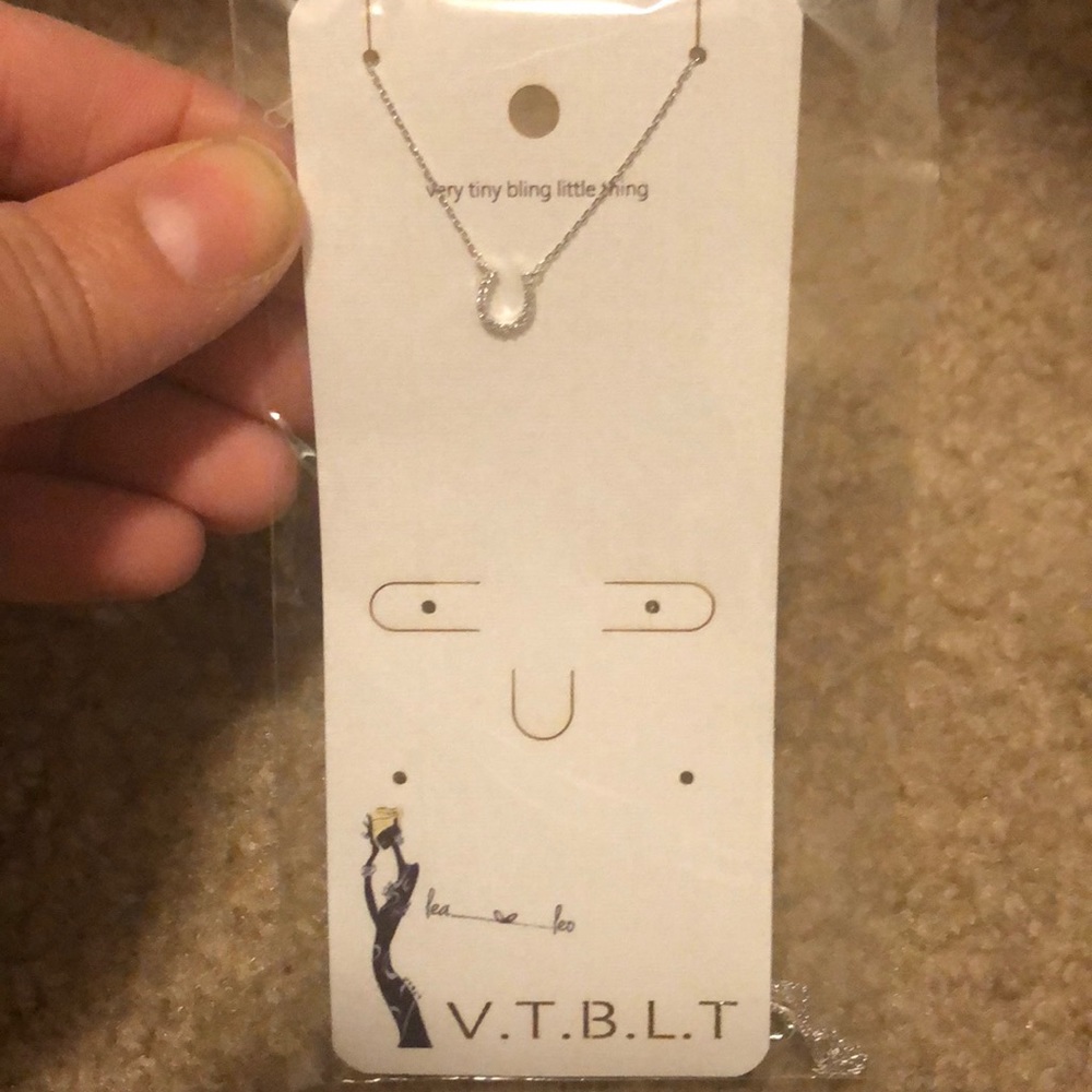 V.T.B.L.T. Silver Horseshoe Necklace